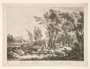 Paisaje con Ruinas, de una serie de 4