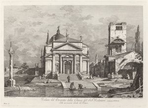 Vista de la fachada de la Iglesia del SS. Redentore de Fabio Berardi after Canaletto