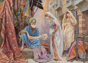 Elegir la seda (óleo sobre lienzo) de Fabio Fabbi