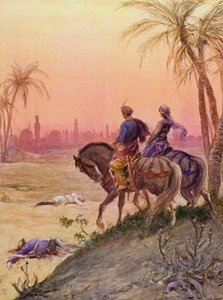 La Gerusalemme Liberata de Torquato Tasso: Canto XIX, estrofa 102 (litografía en color) de Fabio Fabbi