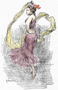 Retrato de Marie Anne de Cupius de Camargo dit La Camargo (1710-1770) bailarina durante el paso de Giacomo Casanova (1725-1798) por París de Fabio Fabbi