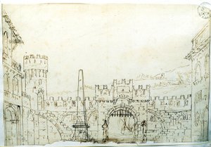 Escenografía de F. Galliari para la ópera de Antonio Vivaldi 