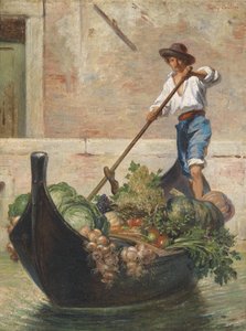Vendedor de verduras veneciano de Fanny Carlini