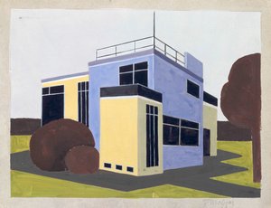 Diseño para una casa independiente, 1923 de Farkas Molnar