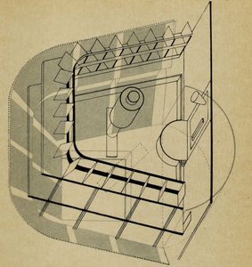 U-Teatro. Desde el escenario en la Bauhaus Die Bühne im Bauhaus, 1925 de Farkas Molnar