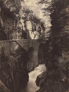 Camino a Eaux-Chaudes, Pirineos recto, c. 1855 de Farnham Maxwell Lyte