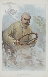 Selwyn Edge , piloto de carreras británico nacido en Australia (chromolitho)