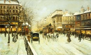Escena de calle de París de Fausto Giusto