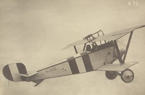 [Perfil de un Nieuport 17 en vuelo (avión)] de Fedele Azari