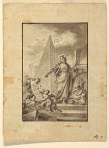 Dibujo, Diseño para una ilustración: "Arquitectura", 1760-89