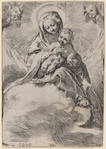 Madonna en las nubes de Federico Barocci