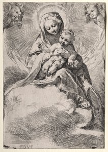 Madonna en las nubes, c. 1581