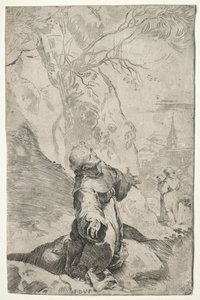 San Francisco recibiendo los estigmas de Federico Barocci
