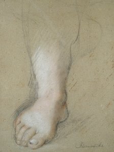Estudio de un pie, finales del siglo XVI de Federico Barocci