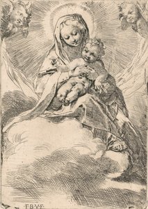 La Virgen sentada en una nube, 1580-84 de Federico Barocci
