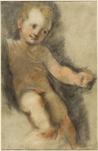 El Niño Jesús: Estudio para la Madonna di San Giovanni de Federico Fiori Barocci or Baroccio