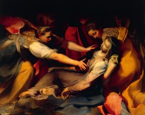 Desmayo de la Virgen, (detalle) de la 