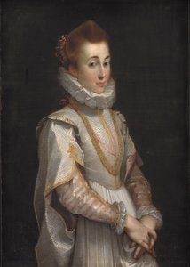 Retrato de una joven dama, c.1600 de Federico Fiori Barocci or Baroccio
