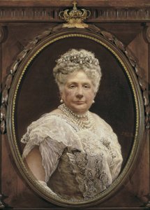 Retrato de Isabel de Borbón, infanta de España, hija de Isabel II y hermana de Alfonso XII (óleo sobre lienzo) de Federico Godoy y Castro