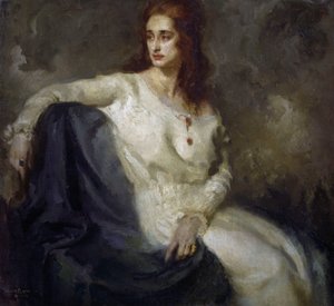 Dama de blanco (Dama in bianco) 1915 de Federico Guglielmo Jehuda Pollack