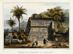 Ruinas de la Pirámide de Xochicalco, 1839?