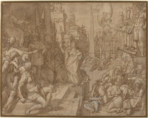Disputa de Santa Catalina de Alejandría de Federico Zuccaro