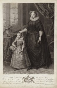 Retrato de María, Reina de Escocia, y su hijo, James