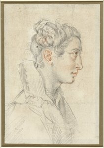 Retrato de una joven no identificada de perfil