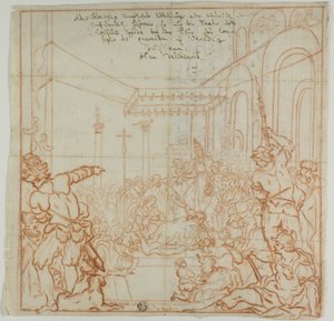 Sumisión del emperador Federico Barbarroja al papa Alejandro III de Federico Zuccaro