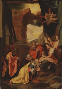 Die Anbetung der Könige de Federico Zuccaro