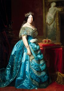 Retrato de Isabel II Reina de España (Isabel de Borbón)