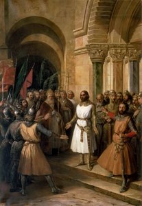 La elección de Godofredo de Bouillón como Rey de Jerusalén el 23 de julio de 1099