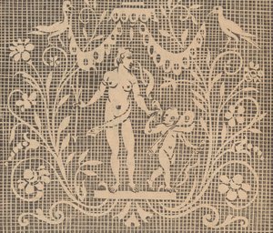 Les Singuliers et Nouveaux Portraicts... página 47 verso, 1588 de Federico de Vinciolo
