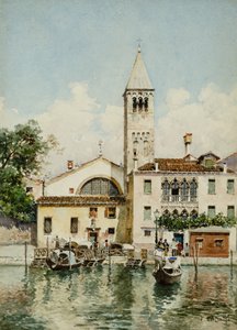 San Samuele, Venecia (acuarela) de Federico del Campo