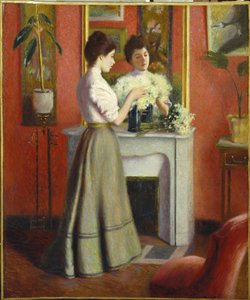 Mujer ante un espejo