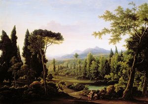 Vista de la Villa de Adriano cerca de Roma