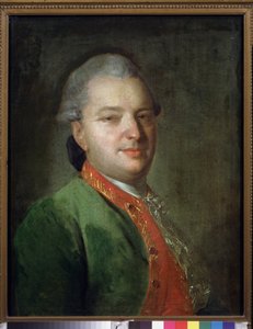 Retrato del poeta Vasily Maikov (1728-1778). Pintura de Fyodor (Fedor o Fiodor) Stepanovich Rokotov (1735-1808), óleo sobre lienzo, finales de 1760. Arte ruso del siglo XVIII. Galería Estatal Tretyakov, Moscú. de Fedor Stepanovich Rokotov