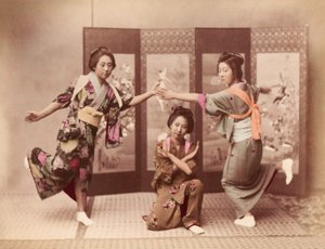 Chicas bailando c.1895 (foto)