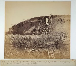 North Taku Fort, 21 de agosto de 1860 (fotografía en B/N) de Felice Beato
