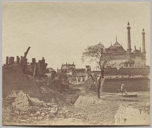 Batería cerca de la Begum Kotie de Felice A. Beato