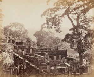 Cementerio del templo japonés, Shuntoji, Nagasaki, c. 1867