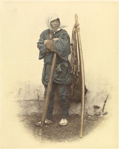 [Un trabajador japonés en régimen de servidumbre] de Felice Beato