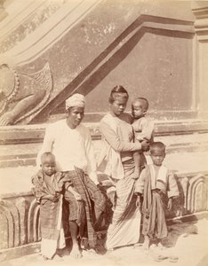 Familia birmana de Felice Beato
