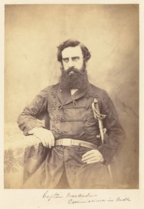 Capitán MacAndrew. Comisario en Oudh de Felice Beato