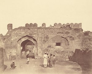 Puerta de Cachemira. Vista Frontal de Felice Beato