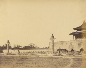 Entrada al Palacio de Invierno, Pekín, octubre de 1860 de Felice Beato