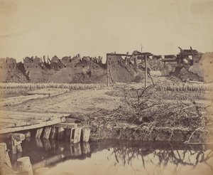 Exterior del Fuerte Norte Mostrando la Entrada Inglesa, 21 de Agosto de 1860 de Felice Beato