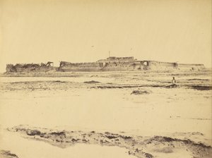 Exterior del fuerte norte río Peiko mostrando la entrada inglesa y francesa, 21 de agosto de 1860 de Felice Beato