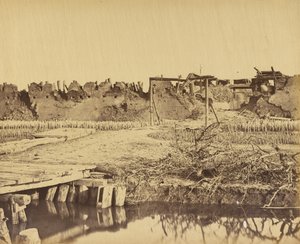Exterior del Fuerte Norte mostrando la entrada inglesa 21 de agosto de 1860 de Felice Beato