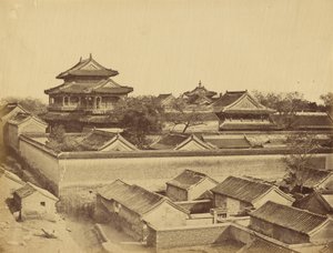 Primera vista de Pekín tomada desde la puerta Antin, octubre de 1860 de Felice Beato
